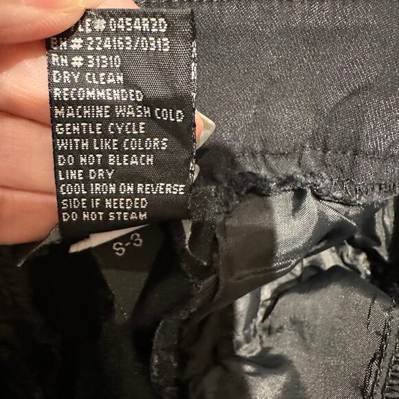 AB Studio Size 2 Black Crop Pants Stretchy Comfy Casual Classic Work Office - Picture 7 of 7